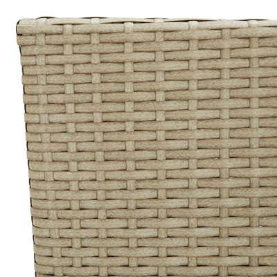 Garden Dining Chairs 2 pcs Poly Rattan Beige Payday Deals