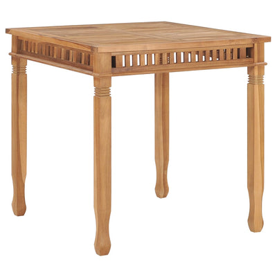 Garden Dining Table 80x80x80 cm Solid Teak Wood Payday Deals