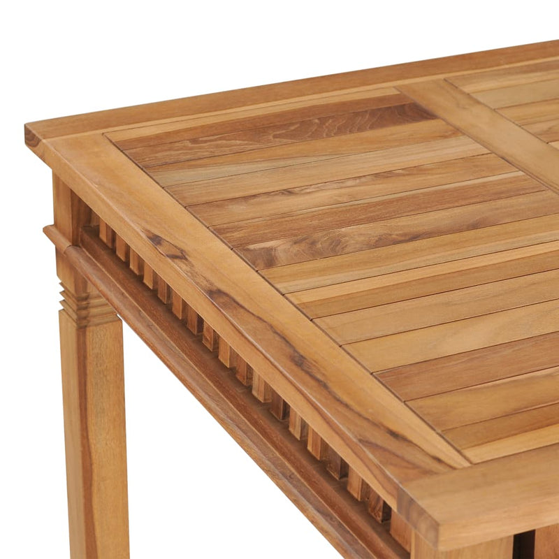 Garden Dining Table 80x80x80 cm Solid Teak Wood Payday Deals