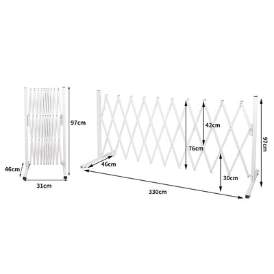 Garden Gate Security Pet Baby Fence Barrier Safety Aluminum Indoor Outdoor Payday Deals