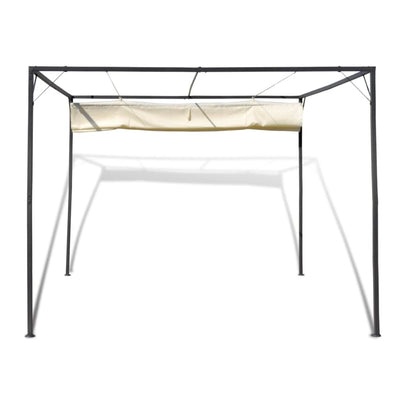 Garden Gazebo with Retractable Roof Canopy Payday Deals