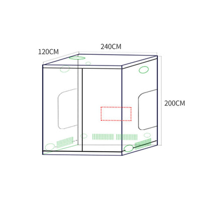 Garden Hydroponics Grow Room Tent Reflective Aluminum Oxford Cloth 240x120cm Payday Deals