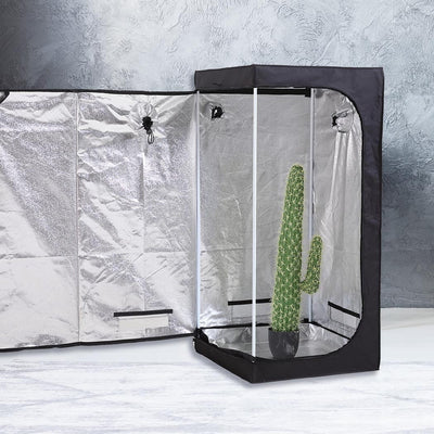 Garden Hydroponics Grow Room Tent Reflective Aluminum Oxford Cloth 75x75x160cm Payday Deals