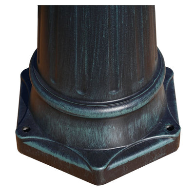 Garden Light Post 2-arms 230 cm Dark Green/Black Aluminium Payday Deals