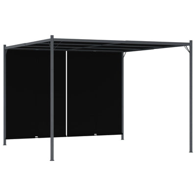 Garden Pergola with Retractable Roof 3x3 m Anthracite Payday Deals
