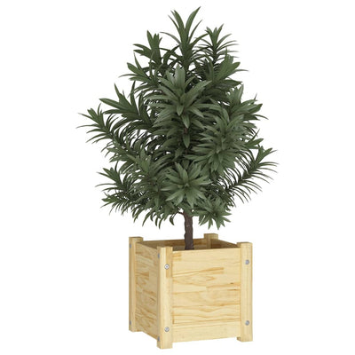 Garden Planters 2 pcs 31x31x31 cm Solid Pinewood Payday Deals