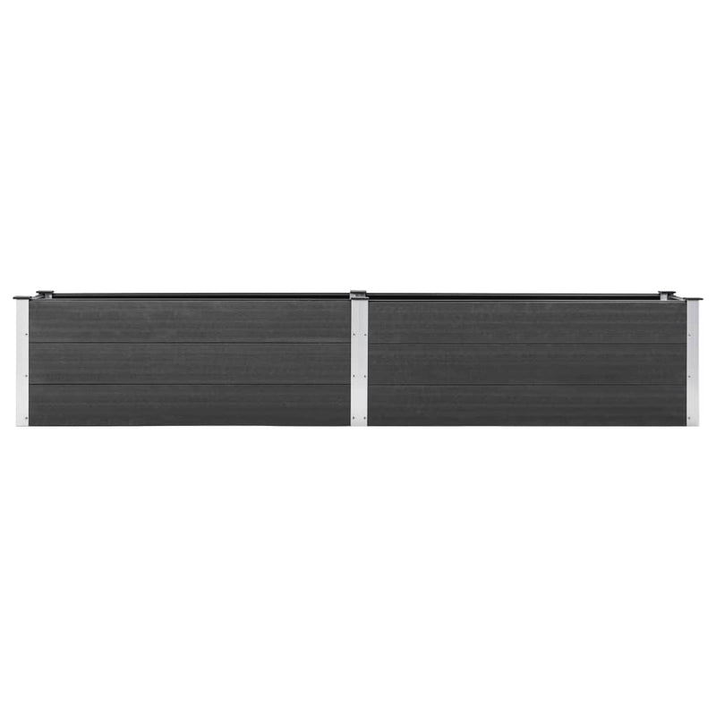 Garden Raised Bed 200x50x54 cm WPC Grey Payday Deals