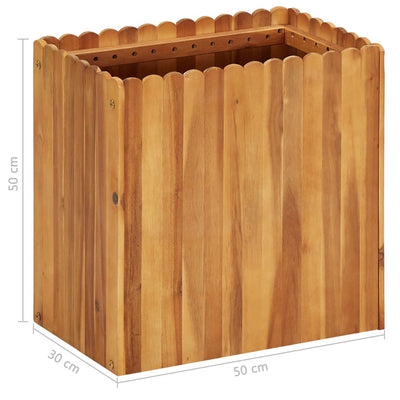 Garden Raised Bed 50x30x50 cm Solid Acacia Wood Payday Deals