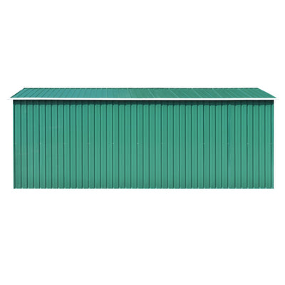 Garden Shed 257x489x181 cm Metal Green (AU only) Payday Deals