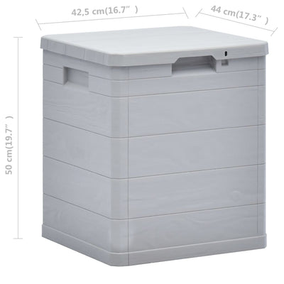 Garden Storage Box 90 L Light Grey Payday Deals