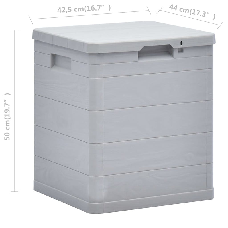 Garden Storage Box 90 L Light Grey Payday Deals