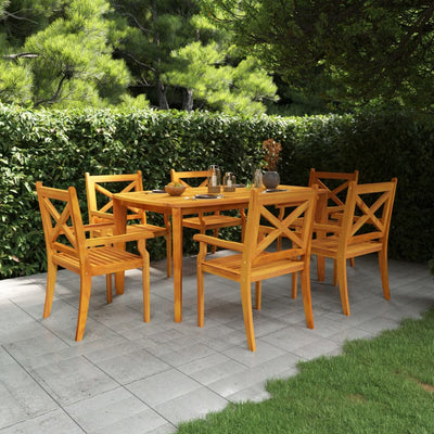 Garden Table 160x90x75 cm Solid Wood Acacia