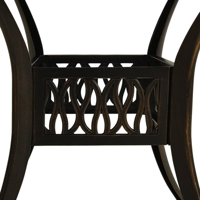 Garden Table Bronze 90x90x74 cm Cast Aluminium Payday Deals