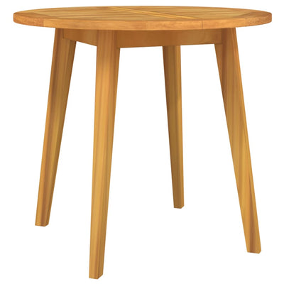 Garden Table Ø85x75 cm Solid Wood Acacia Payday Deals