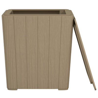 Garden Table with Removable Lid Light Brown Polypropylene Payday Deals