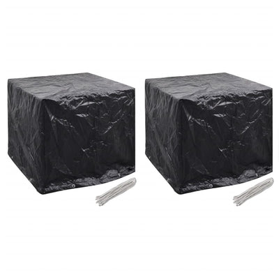 Garden Water Tank Covers 2 pcs 8 Eyelets 116x100x120 cm Payday Deals