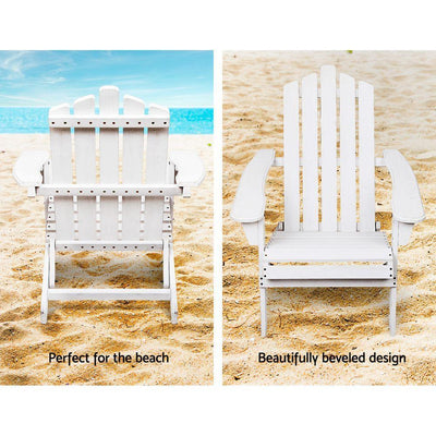 Gardeon 2 Piece Outdoor Beach Chair and Table Set Payday Deals