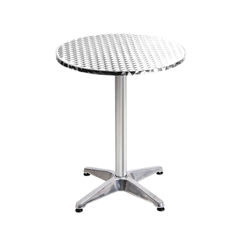 Gardeon 4pcs Outdoor Bar Table Furniture Adjustable Aluminium Cafe Table Round Payday Deals
