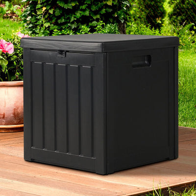 Gardeon 80L Outdoor Storage Box Waterproof Container Indoor Garden Toy Tool Shed Payday Deals