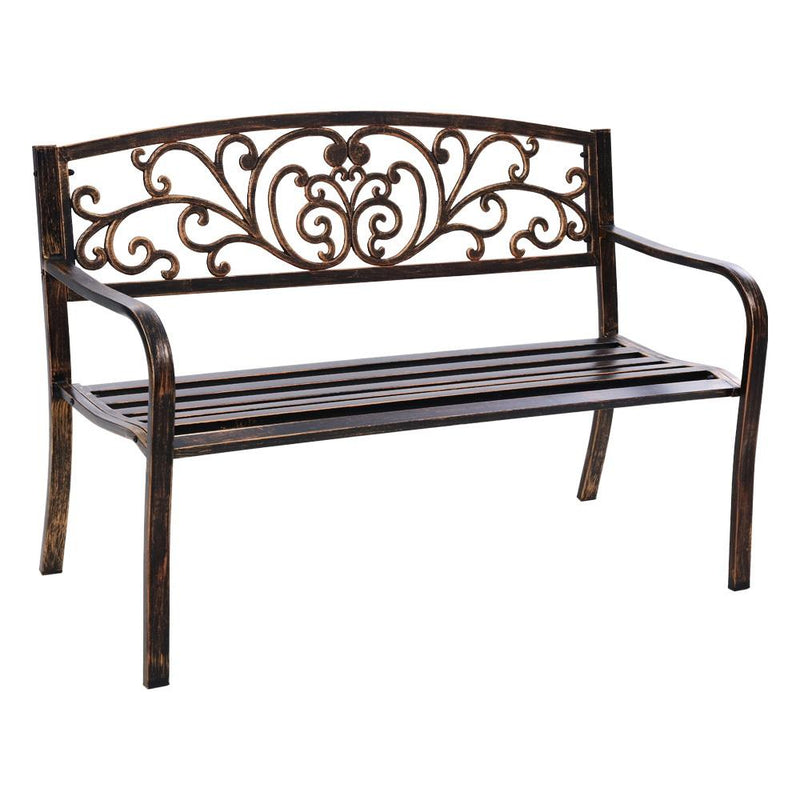 Gardeon Cast Iron Garden Bench - Bronze Payday Deals