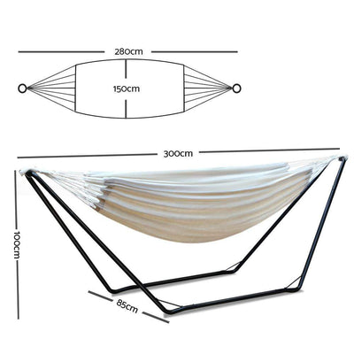 Gardeon Hammock Bed with Steel Frame Stand