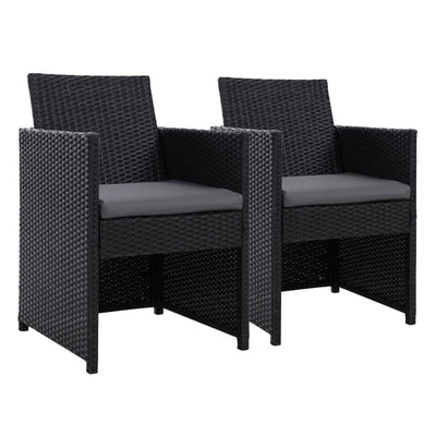 Gardeon Outdoor Chairs Dining Patio Furniture Lounge Setting Wicker Garden Payday Deals