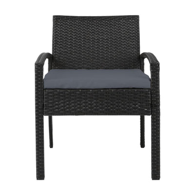 Gardeon Outdoor Furniture Bistro Wicker Chair Black Payday Deals