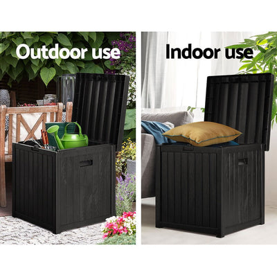 Gardeon Outdoor Storage Box 195L Bench Seat Garden Deck Toy Tool Sheds Payday Deals