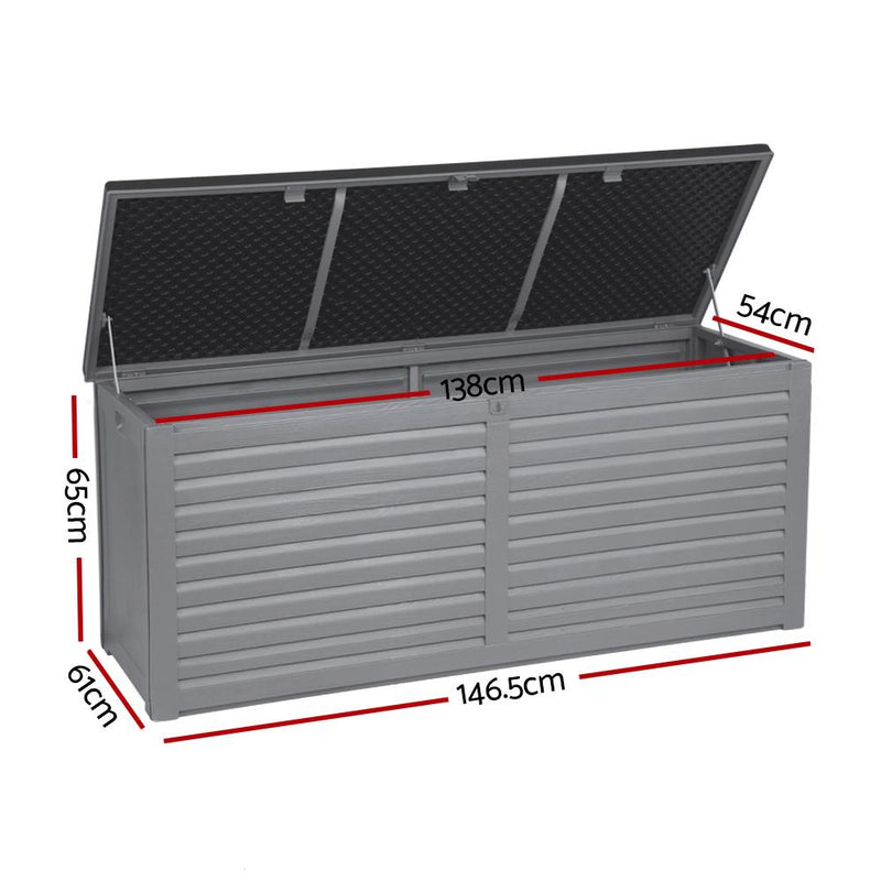 Gardeon Outdoor Storage Box 490L Bench Seat Indoor Garden Toy Tool Sheds Chest Payday Deals