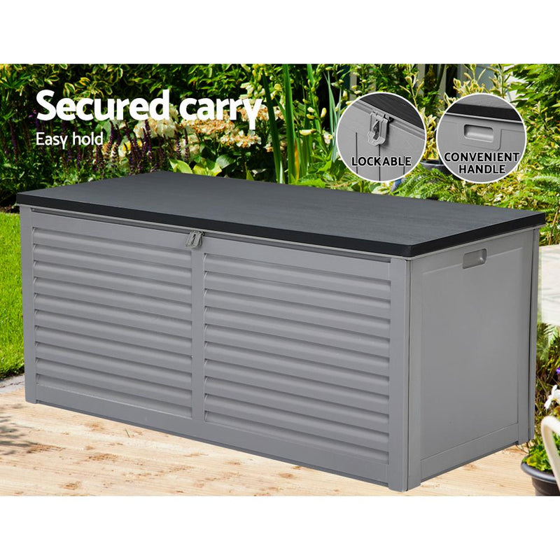 Gardeon Outdoor Storage Box 490L Bench Seat Indoor Garden Toy Tool Sheds Chest Payday Deals