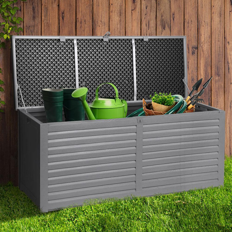 Gardeon Outdoor Storage Box 490L Bench Seat Indoor Garden Toy Tool Sheds Chest Payday Deals