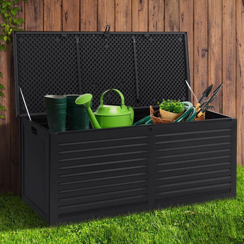 Gardeon Outdoor Storage Box Container Indoor Garden Toy Tool Sheds Chest 490L Payday Deals