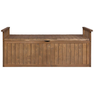 Gardeon Outdoor Storage Box Wooden Garden Bench 128.5cm Chest Tool Toy Sheds XL Payday Deals