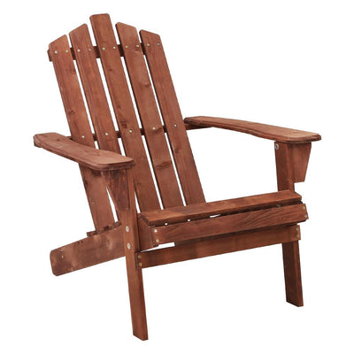 Gardeon Outdoor Sun Lounge Beach Chairs Table Setting Wooden Adirondack Patio Brown Chair Payday Deals