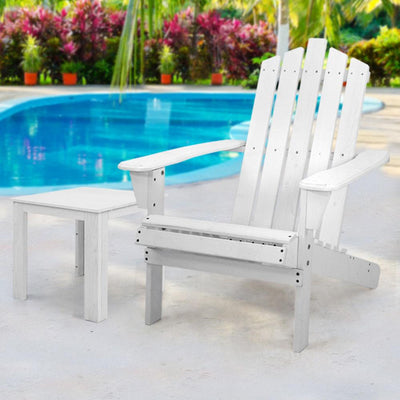 Gardeon Outdoor Sun Lounge Beach Chairs Table Setting Wooden Adirondack Patio Chair Lounges Payday Deals