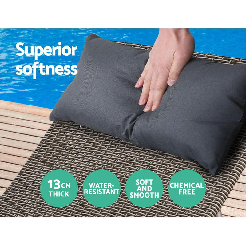 Gardeon Outdoor Sun Lounge Furniture Day Bed Wicker Pillow Sofa Set Payday Deals