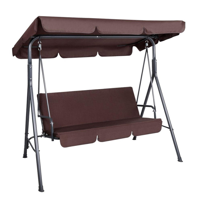 Gardeon Outdoor Swing Chair Hammock 3 Seater Garden Canopy Bench Seat Backyard Payday Deals
