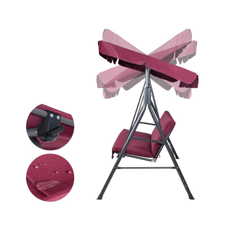 Gardeon Outdoor Swing Chair Hammock 3 Seater Garden Canopy Bench Seat Backyard Payday Deals