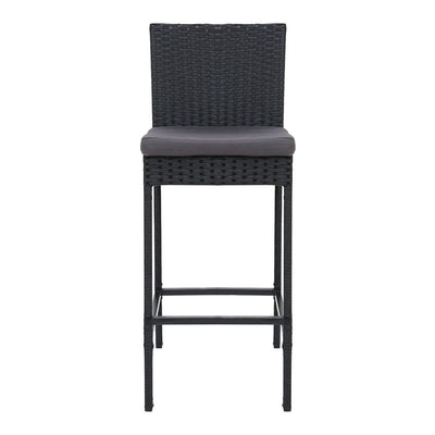 Gardeon Set of 4 Outdoor Bar Stools Dining Chairs Wicker Furniture Payday Deals