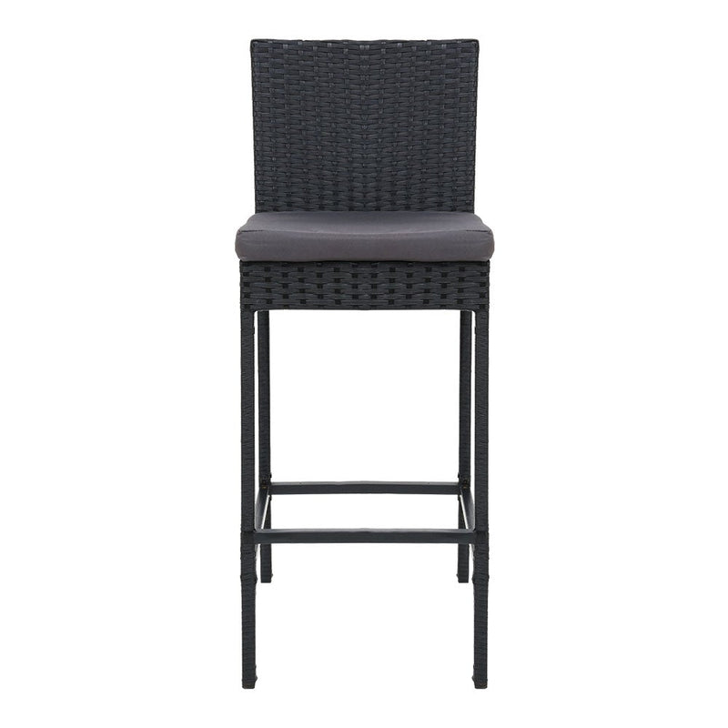 Gardeon Set of 4 Outdoor Bar Stools Dining Chairs Wicker Furniture Payday Deals