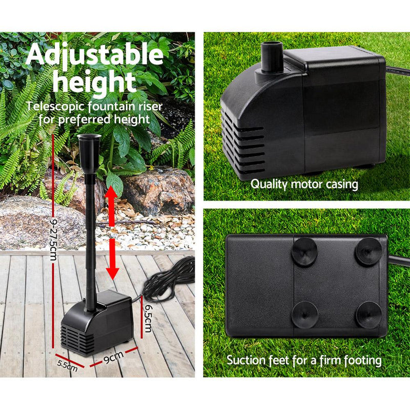 Gardeon Solar Pond Pump Water Fountain Filter Kit Outdoor Submersible Panel Payday Deals