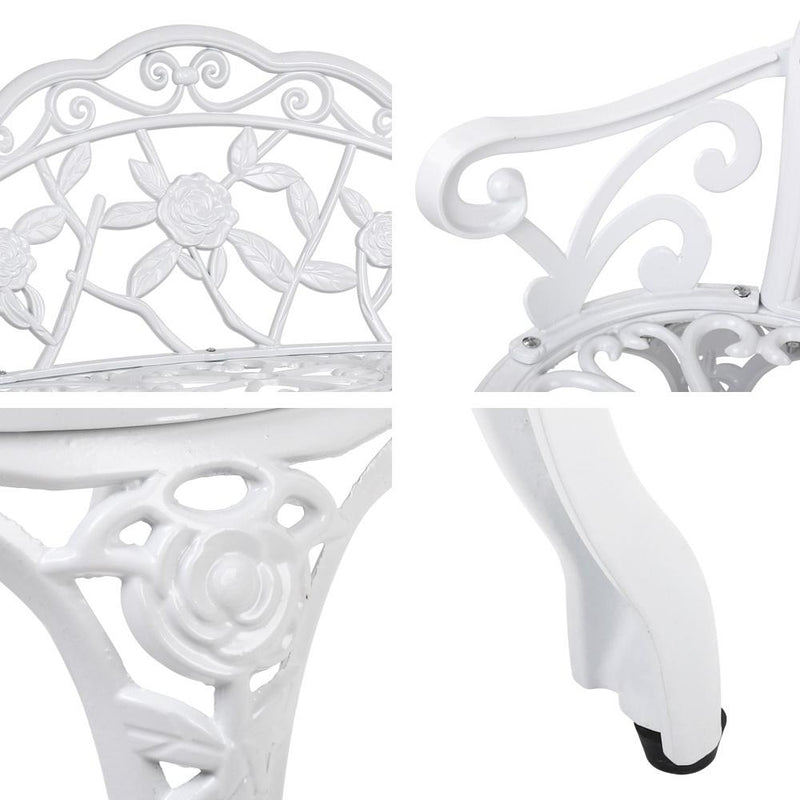 Gardeon Victorian Garden Bench – White Payday Deals