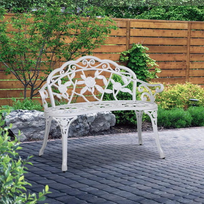 Gardeon Victorian Garden Bench – White Payday Deals