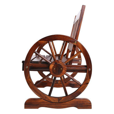 Gardeon Wooden Wagon Wheel Chair Payday Deals