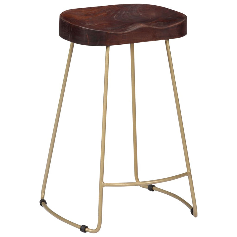 Gavin Bar Stools 2 pcs Solid Mango Wood Payday Deals