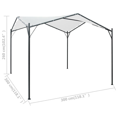 Gazebo 3x3x2.6 m White 180 g/m² Payday Deals