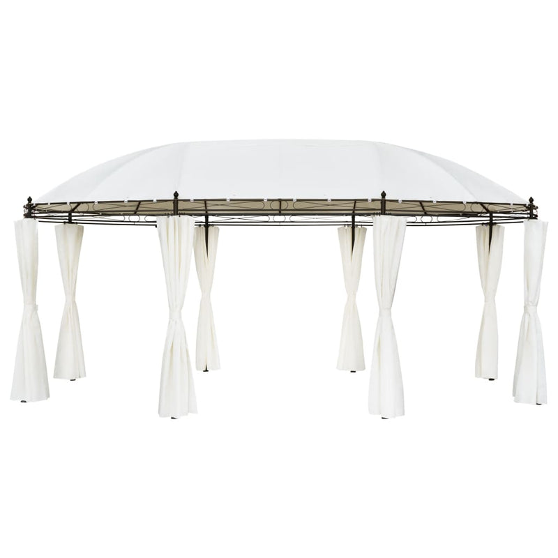 Gazebo Cream White 5.3x3.5x2.65 m Payday Deals