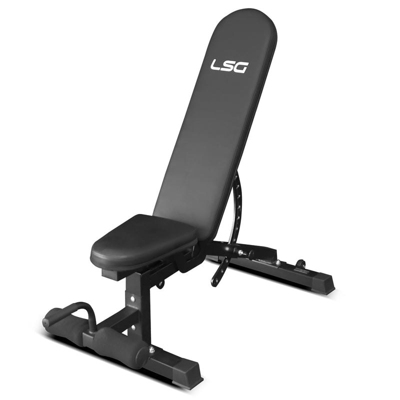 GBN-006 14-Level FID Exercise Bench + Dumbbell & Curl Bar 84kg Weight Package Payday Deals