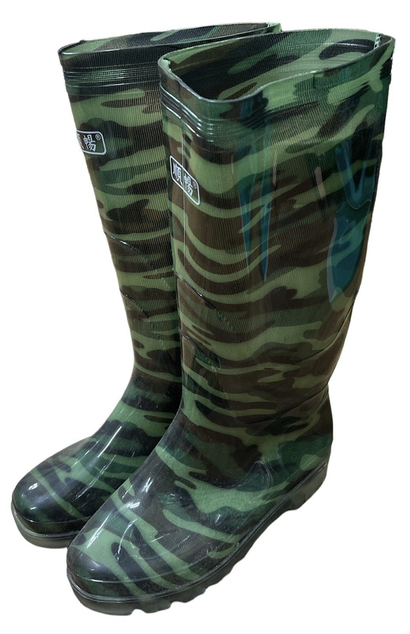 Generic Work Gum Boots Rubber Waterproof Rain Shoes Classic Unisex Gumboots - Camo Payday Deals