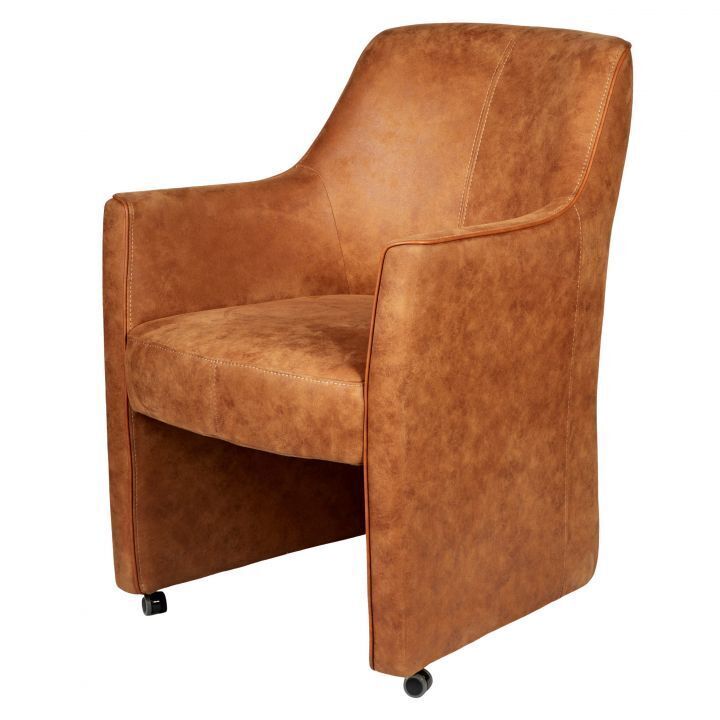 Genoa Rustic Armchair With Wheels Antique Style Living Room Furniture Chair Payday Deals